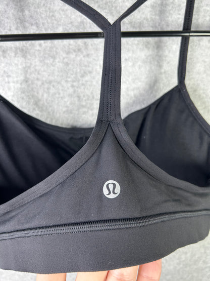 Lululemon Flow Y Bra Nulu Size 8 Cup Black
