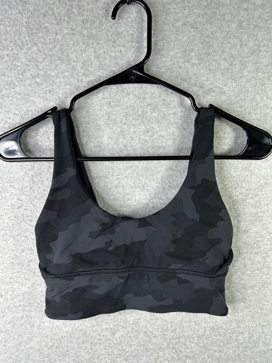 Lululemon Align Reversible Bra Size 4 Black Heritage 365 Camo Deep Coal Multi