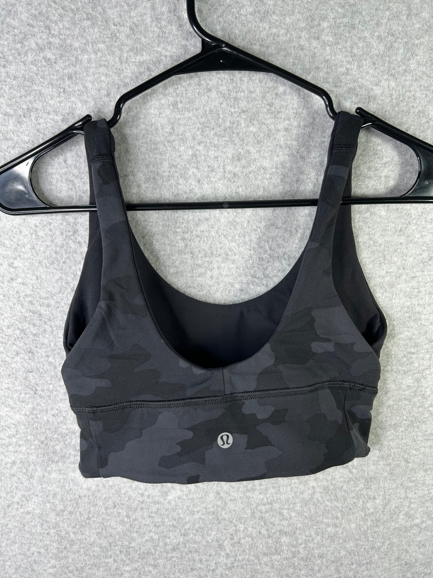 Lululemon Align Reversible Bra Size 4 Black Heritage 365 Camo Deep Coal Multi