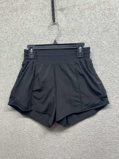Lululemon Hotty Hot Short High-Rise Long 4" Size 2 (Square) Black
