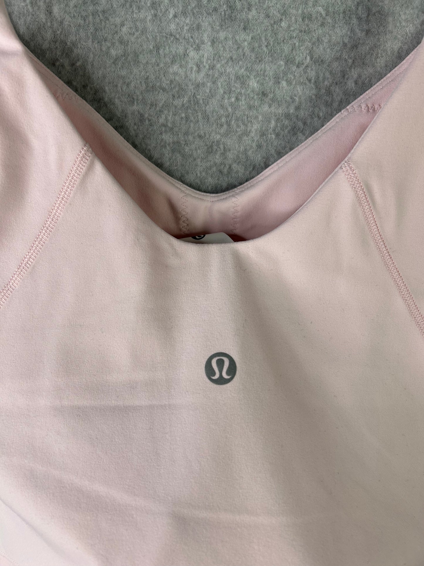 Lululemon Align Cropped Cami Tank Top Size 6 Strawberry Milkshake (Square Dot)