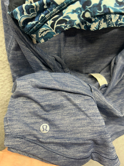 Lululemon Moment To Movement 2-In-1 Tank Size 2 Heathered Thunder Blue