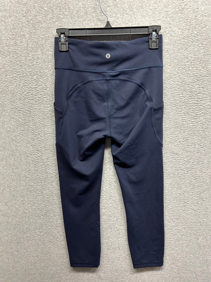 Lululemon Invigorate High-Rise Crop 23" Size 6 True Navy