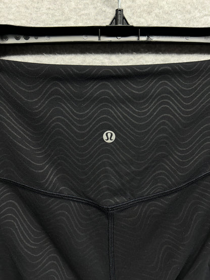 Lululemon Align High-Rise Pant 25" Size 6 Aqueous Emboss Black
