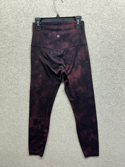 Lululemon Align Pant 25" Size 4 Diamond Dye Cassis Black