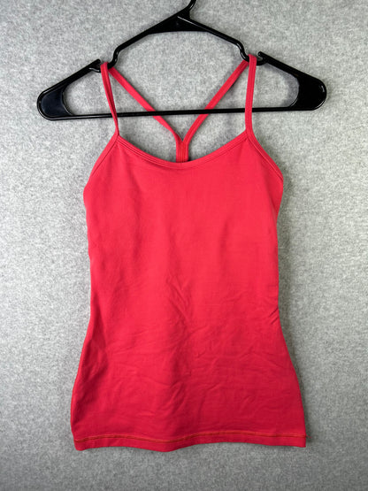 Lululemon Power Y Tank Size 2 True Red