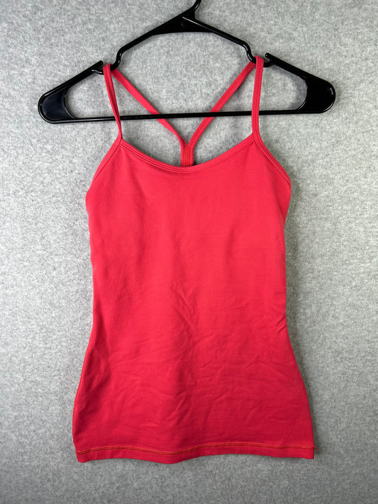 Lululemon Power Y Tank Size 2 True Red