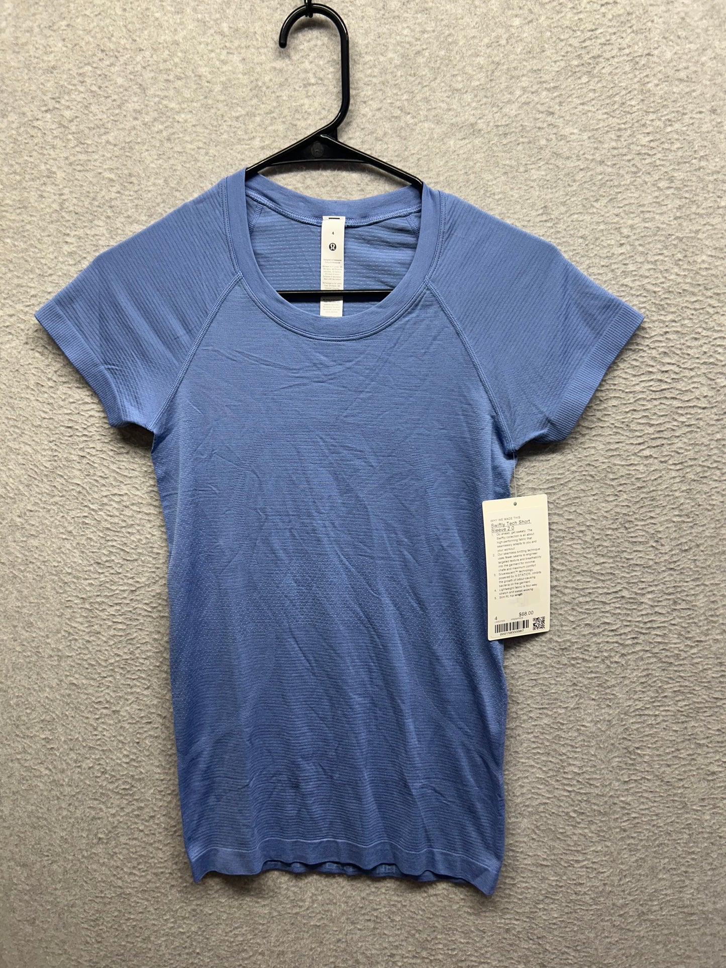 Lululemon Swiftly Tech Short-Sleeve Shirt 2.0 Size 4 Prep Blue