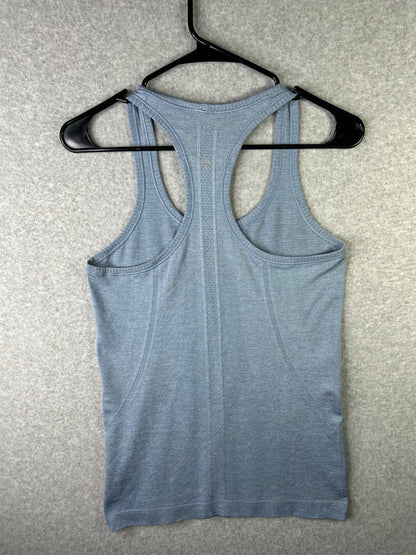 Lululemon Swiftly Tech Racerback Size 6 Heathered Blue Denim