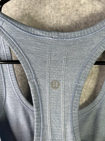 Lululemon Swiftly Tech Racerback Size 6 Heathered Blue Denim