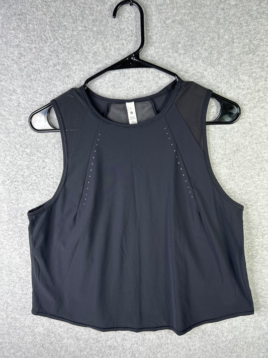 Lululemon Sculpt Cropped Tank Top Size 8 Black