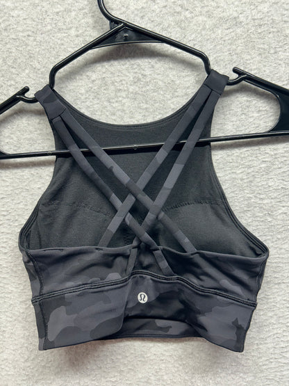 Lululemon Energy High-Neck Longline Bra Size 4 Heritage 365 Camo Deep Coal Multi