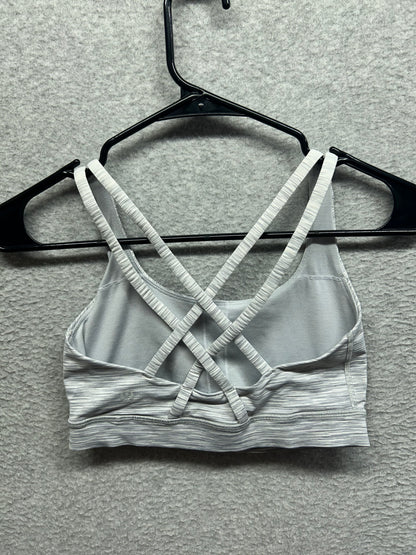 Lululemon Energy Bra Size 4 Ombre Melange Space Dye EB White Multi