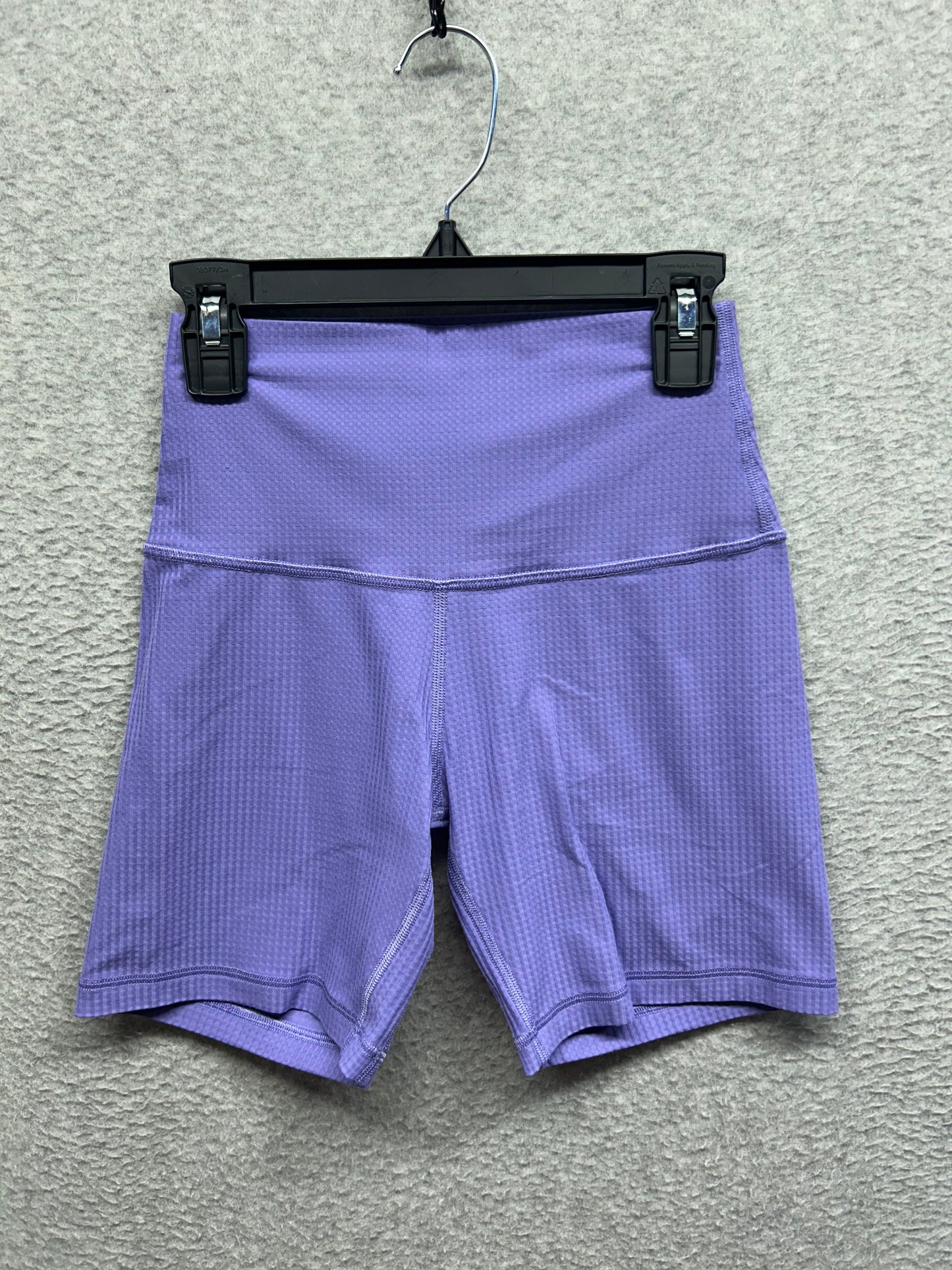 Lululemon High-Rise Yoga Short 6" Size 4 Grid Texture Dark Lavender
