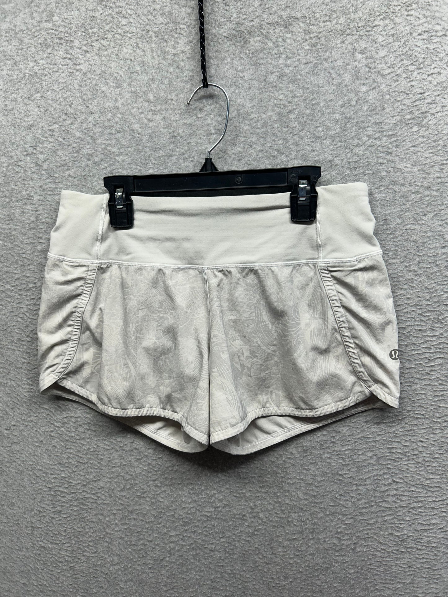 Lululemon Run Times Short II 4" Size 4 Eternal Wave White