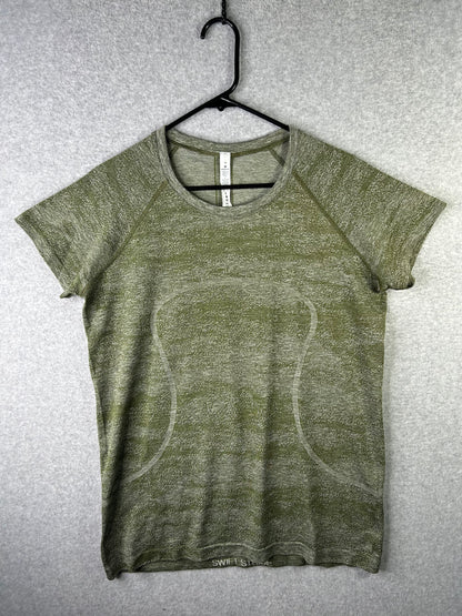 Lululemon Swiftly Speed Short Sleeve Size 14 Everglades Field Green