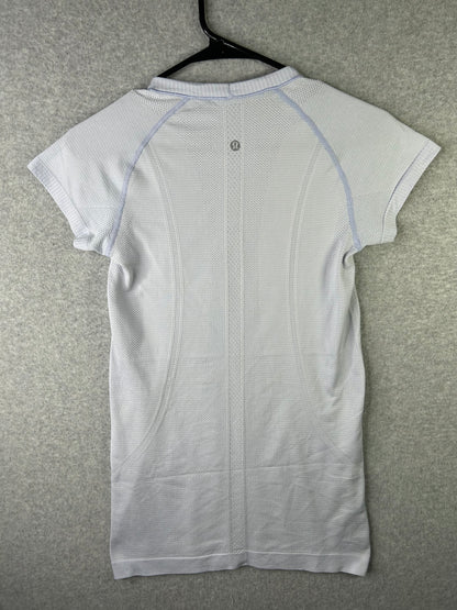 Lululemon Swiftly Tech Short Sleeve Crew Size 6 Heathered Chalk