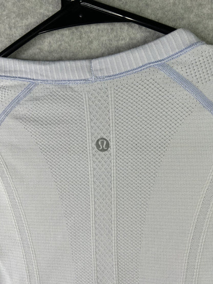 Lululemon Swiftly Tech Short Sleeve Crew Size 6 Heathered Chalk