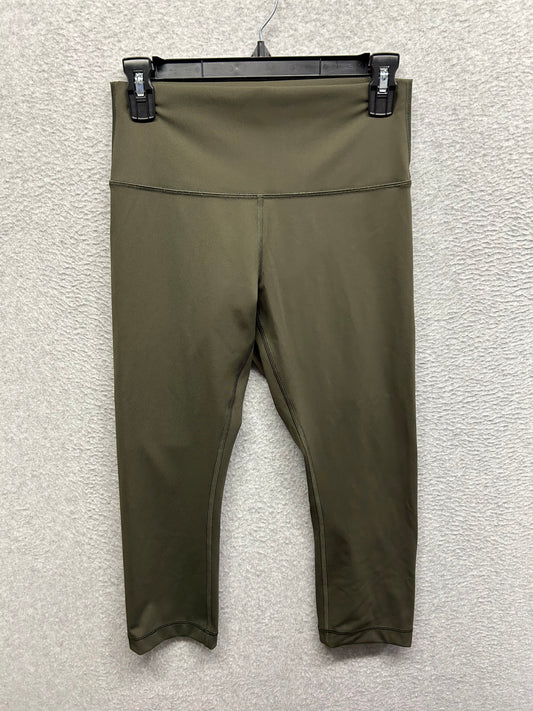 Lululemon Wunder Under Crop Hi-Rise  Luxtreme 21" Size 8 Dark Olive