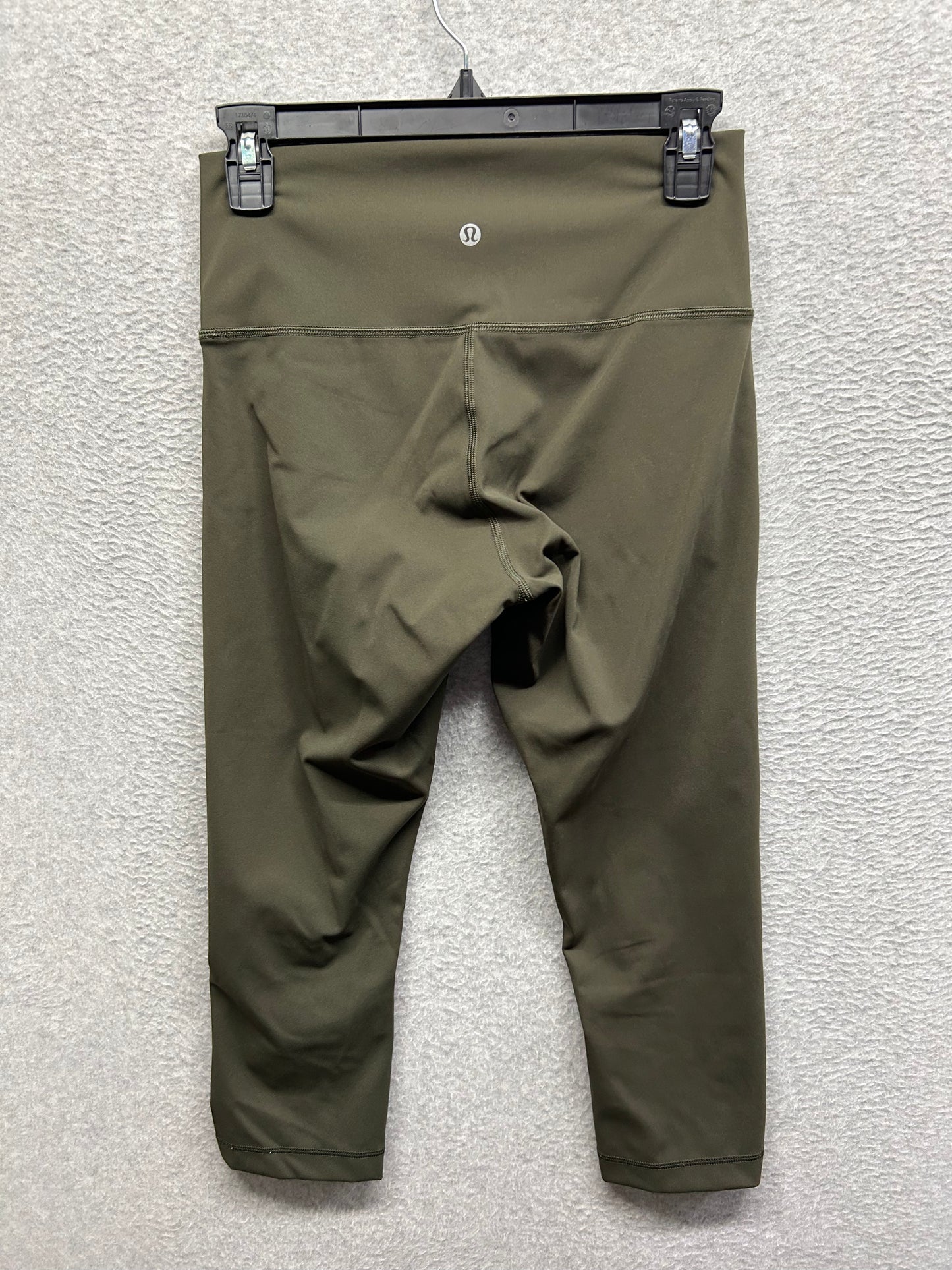 Lululemon Wunder Under Crop Hi-Rise  Luxtreme 21" Size 8 Dark Olive