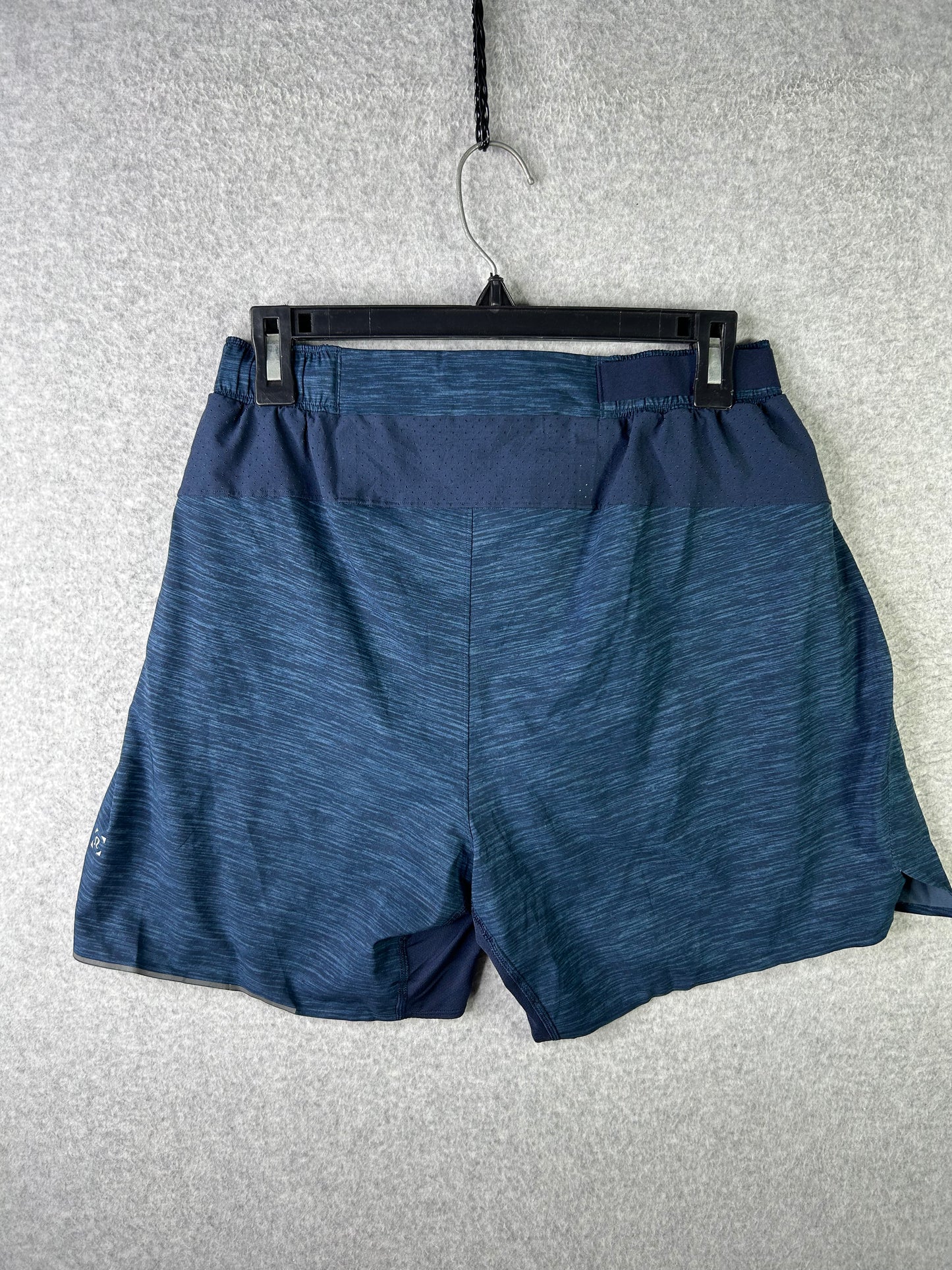 Lululemon Surge Short 6" Size M Heather Allover Iron Blue True Navy