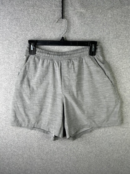Lululemon Pace Breaker Short Linerless 7" Size Small Heather Allover Sea Salt Light Cast