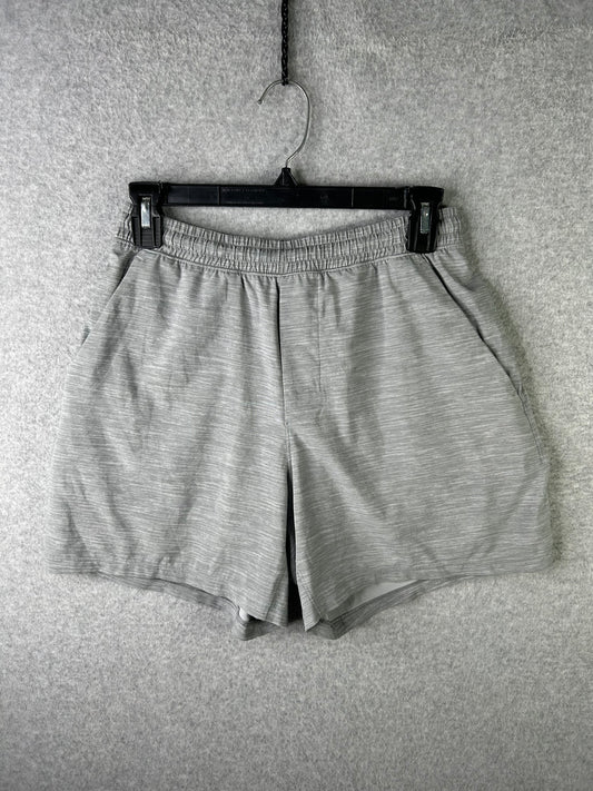 Lululemon Pace Breaker Short Linerless 7" Size Small Heather Allover Sea Salt Light Cast