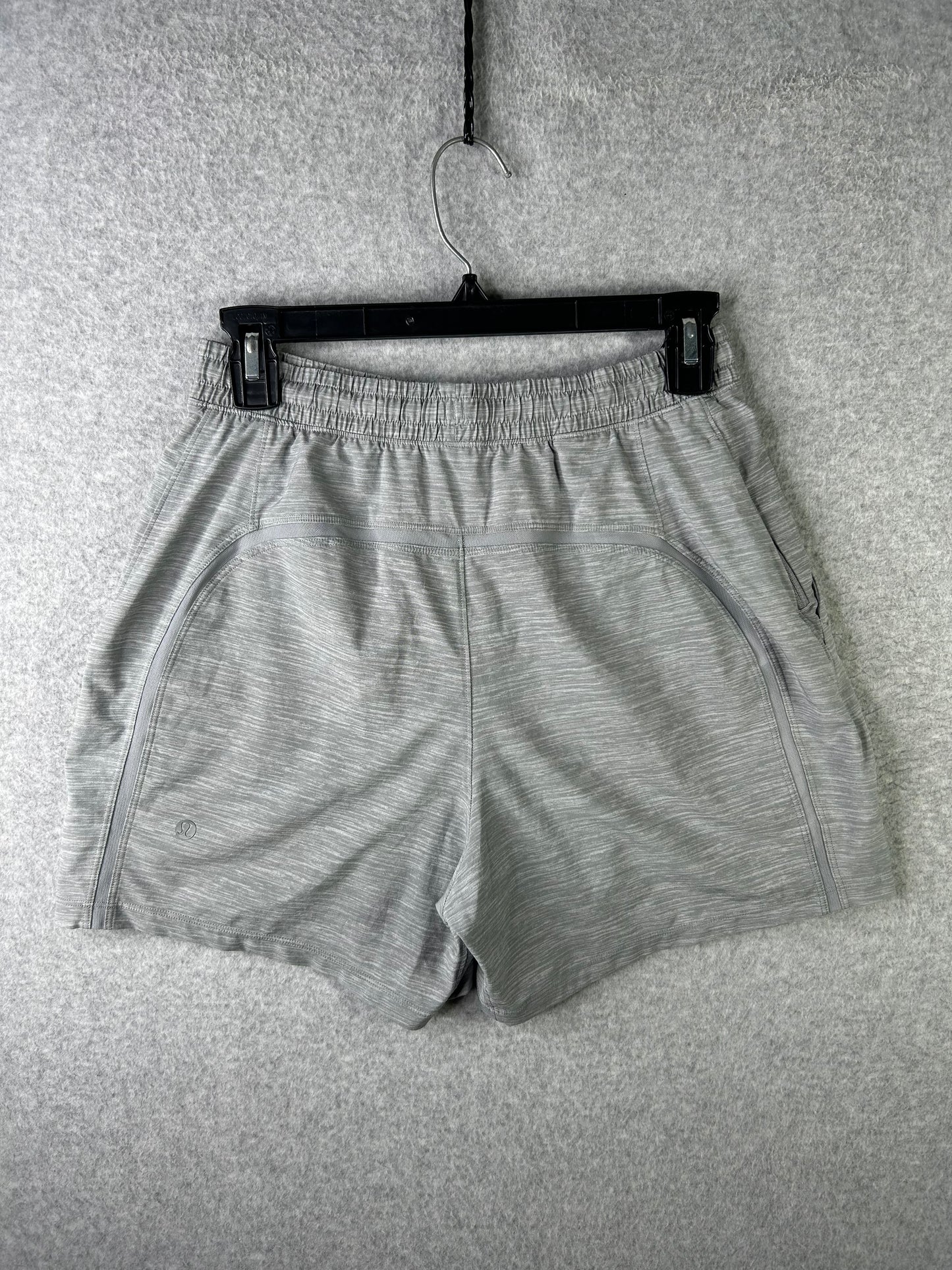 Lululemon Pace Breaker Short Linerless 7" Size Small Heather Allover Sea Salt Light Cast