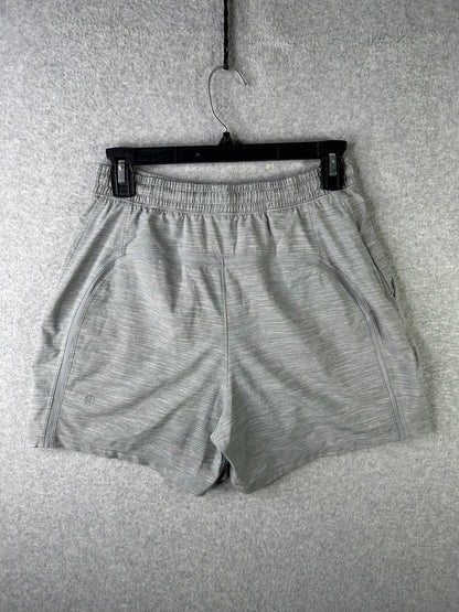 Lululemon Pace Breaker Short Linerless 7" Size Small Heather Allover Sea Salt Light Cast