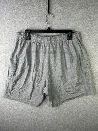 Lululemon Pace Breaker Short Linerless 7" Size XL Heather Allover Sea Salt Light Cast