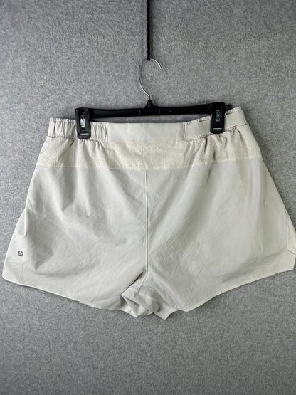Lululemon Surge Lined Short 4" Size XL White
