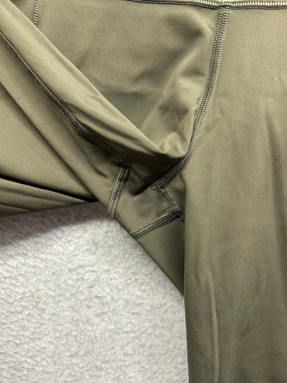 Lululemon Fast & Free Crop II Nulux 19" Size 8 Dark Olive