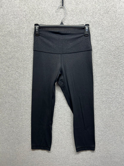 Lululemon Align Crop 21" Size 6 Formulate Emboss Black