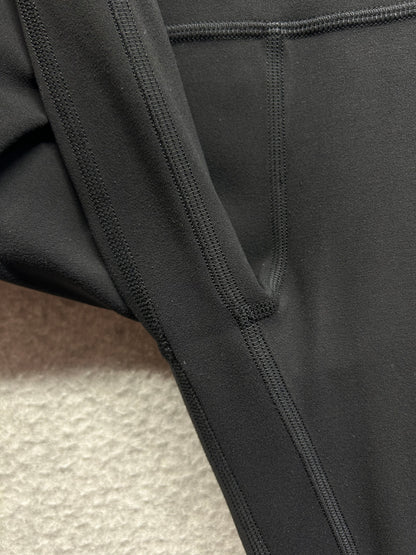 Lululemon Align Super High-Rise Crop Velvet Size 6 Black