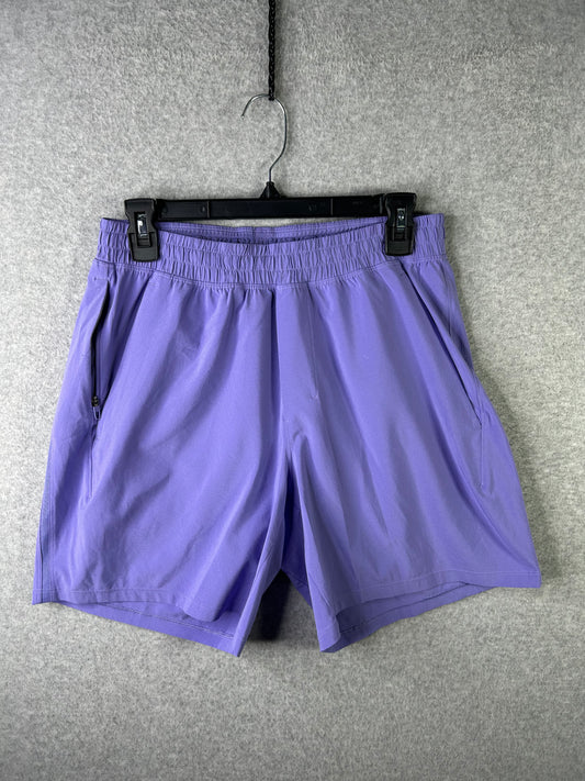 Lululemon Pace Breaker Linerless Short 5" Size M Charged Indigo