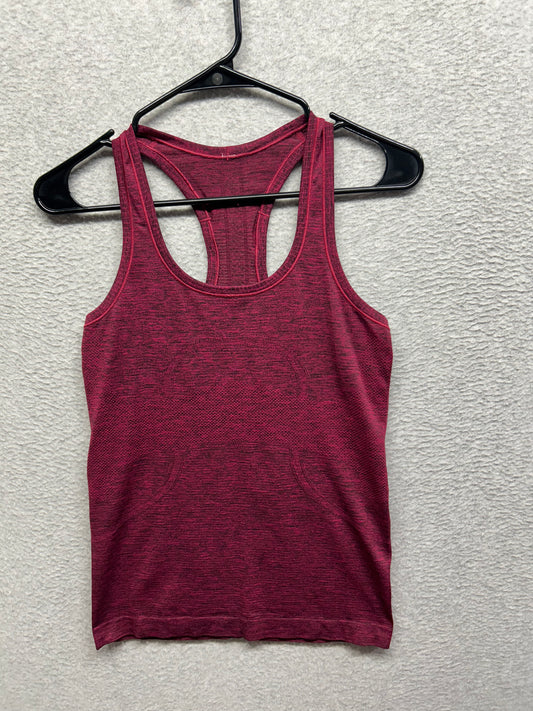 Lululemon Swiftly Tech Racerback Size 6 Heathered Berry Rumble