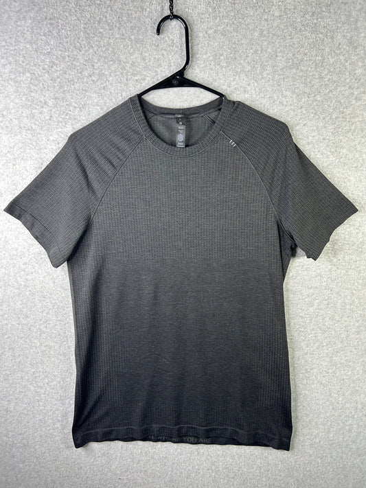 Lululemon Metal Vent Tech Short-Sleeve Shirt Size Small Graphite Grey / Black