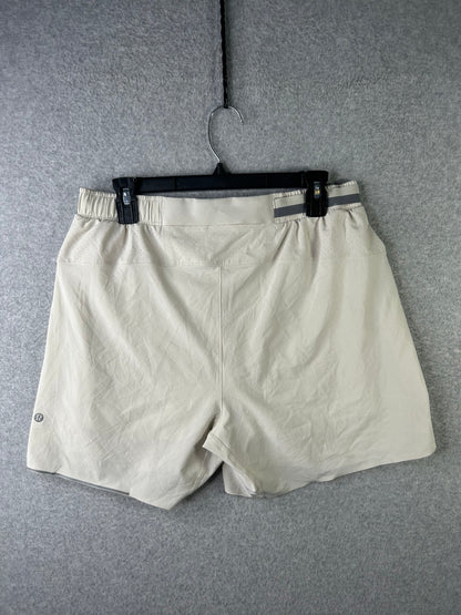 Lululemon Surge Lined Short 6" Size Large White Opal