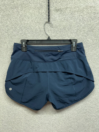 Lululemon Speed Up Short Long 4" Size 6 True Navy
