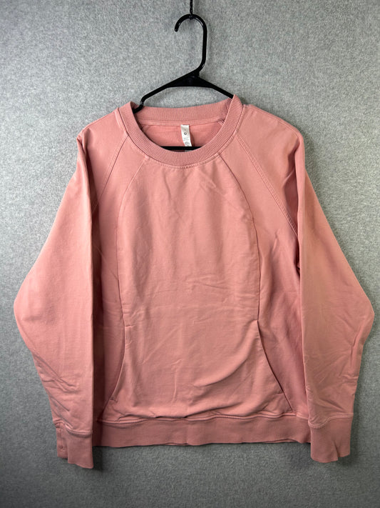Lululemon Scuba Crew Size 18 Pink Puff