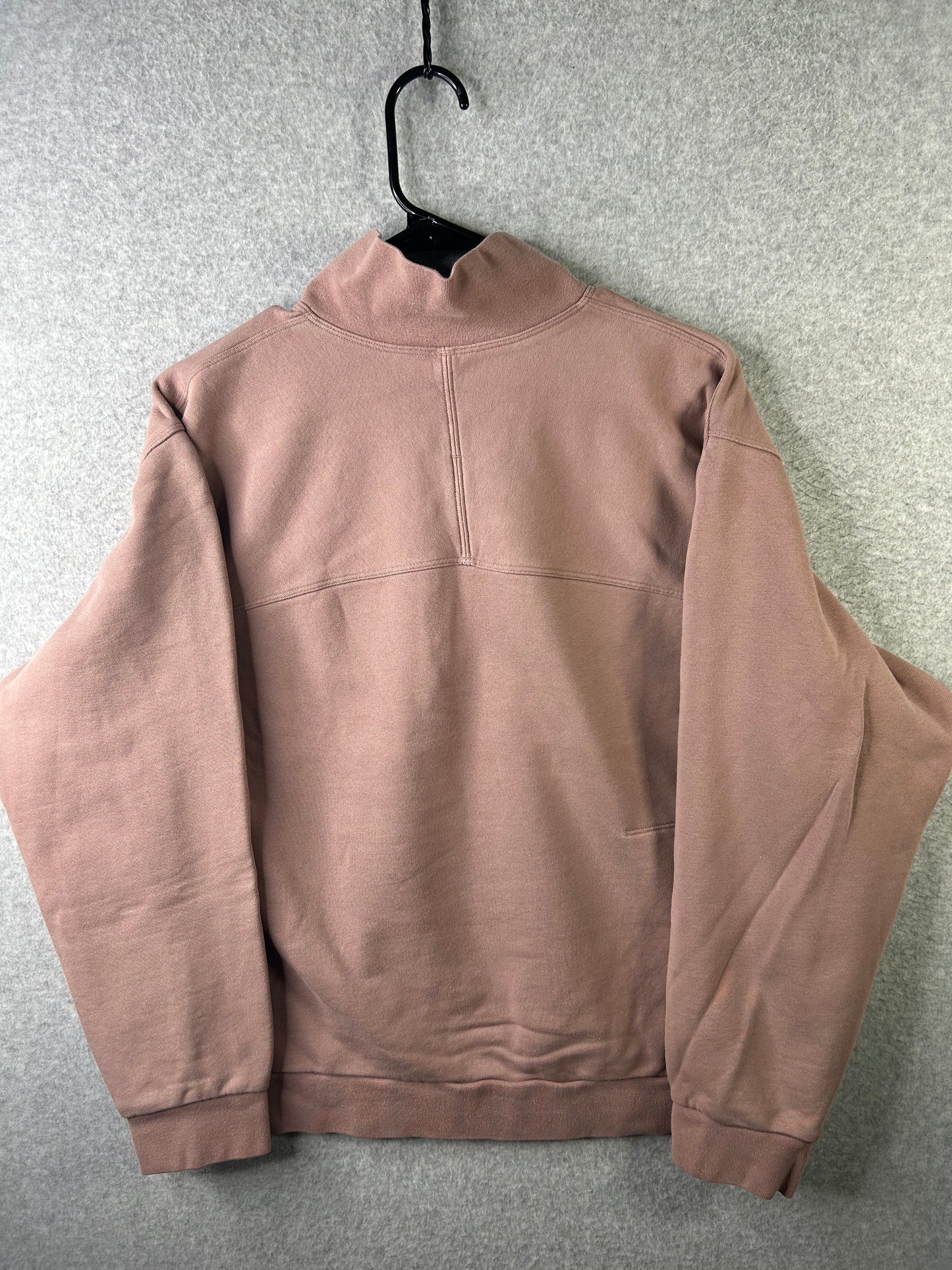 Lululemon French Terry Oversized Half Zip Mens Size Medium Twilight Rose (Square Dot)
