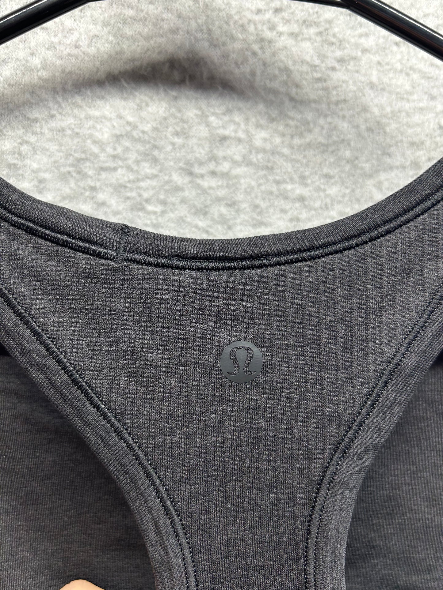 Lululemon Ebb To Street Racerback Crop Tank Size 8 Black