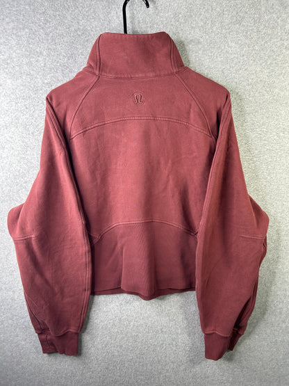 Lululemon Scuba Oversized Funnel Neck Half-Zip Size XL/XXL Smoky Red