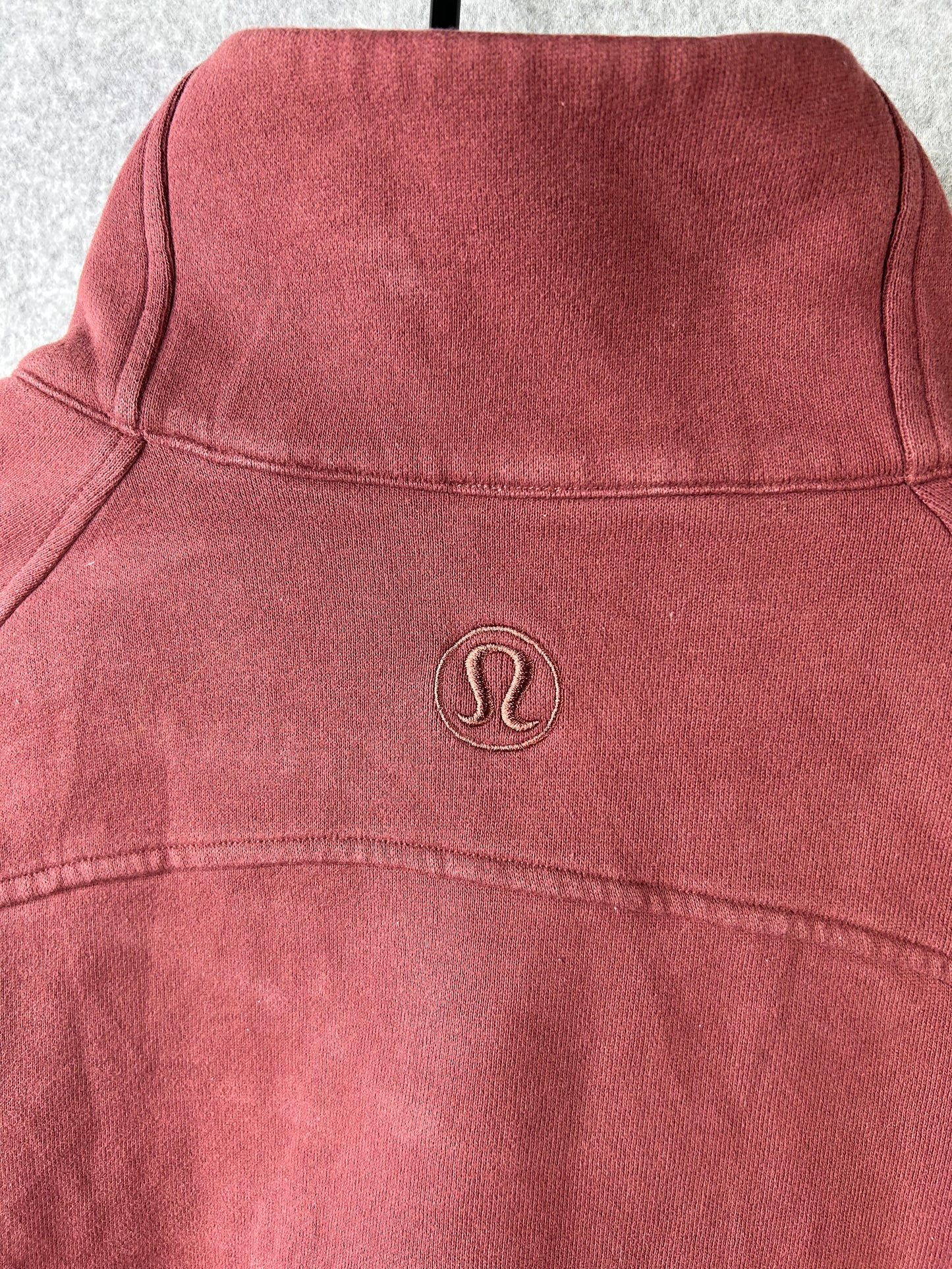 Lululemon Scuba Oversized Funnel Neck Half-Zip Size XL/XXL Smoky Red