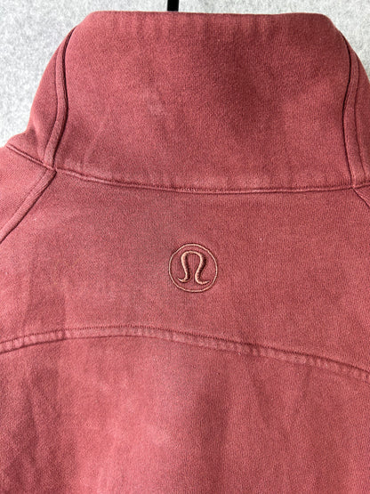 Lululemon Scuba Oversized Funnel Neck Half-Zip Size XL/XXL Smoky Red