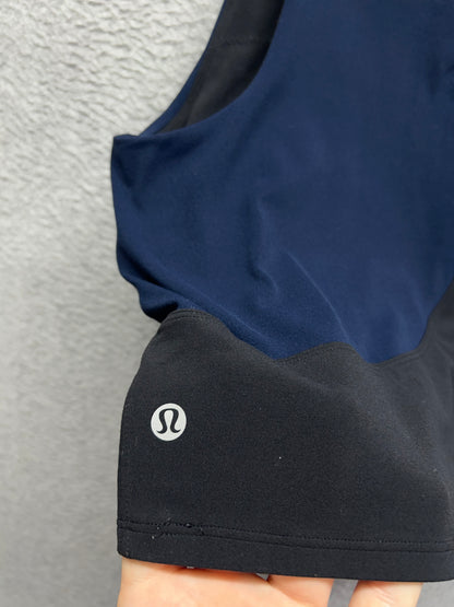 Lululemon Nulu Asymmetrical Yoga Tank Top Size 8 Black | True Navy