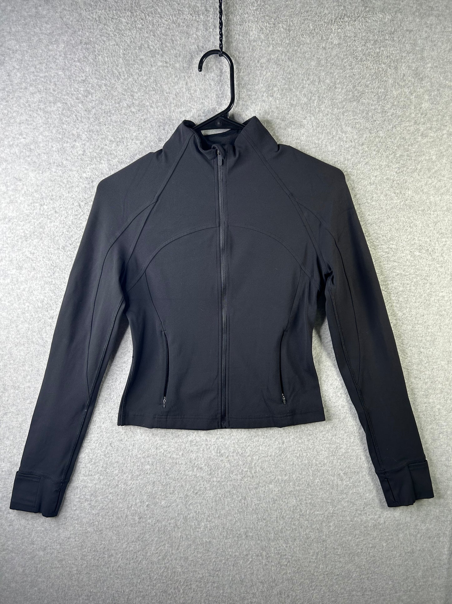 Lululemon Nulu Cropped Define Jacket Size 6 Black (Square Dot)