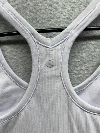Lululemon Ebb to Street Tank Top Size 8 Faint Lavender