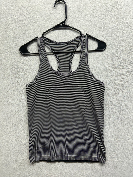 Lululemon Run: Swiftly Tech Racerback Stripe Size 8 Black