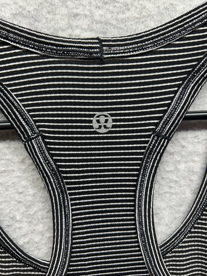 Lululemon Run: Swiftly Tech Racerback Stripe Size 8 Black